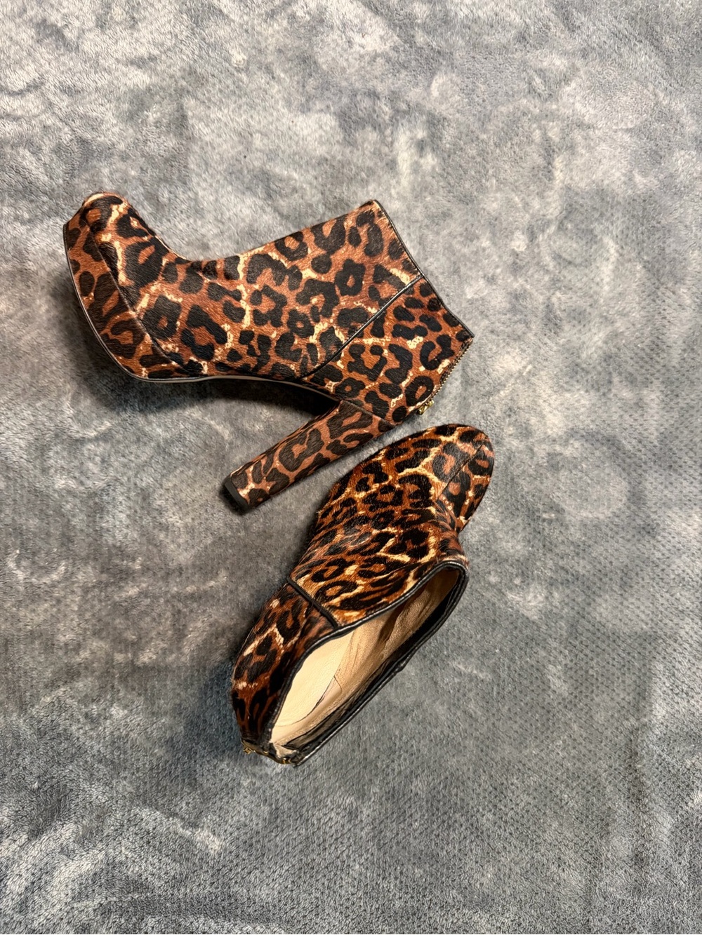 Michael Kors brand new never worn Leopard Print Platform Booties - Women